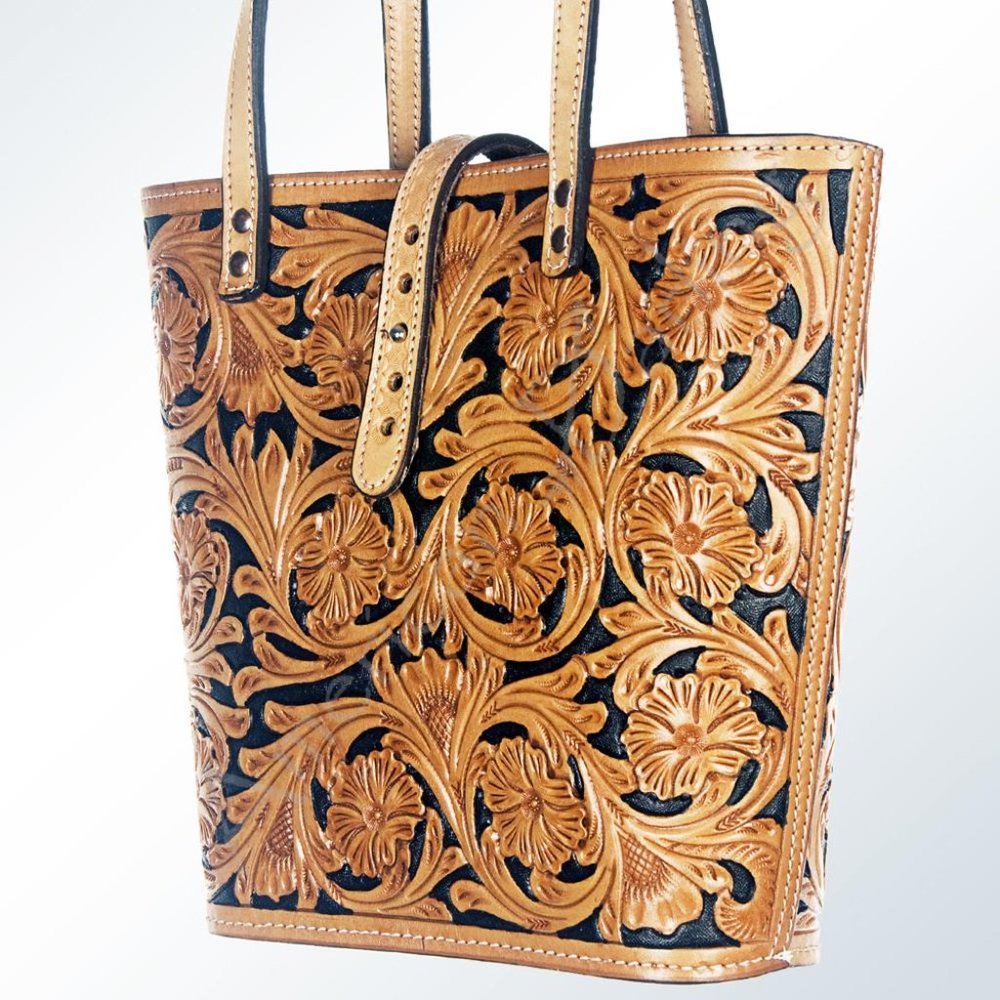 American Darling Large Leather Bucket Bag Tote